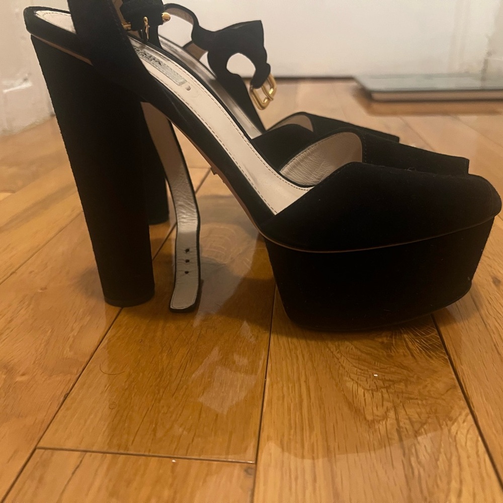 Prada Black Platform Women's Shoes